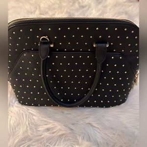 Charming Charlie’s black and gold bowler purse OS